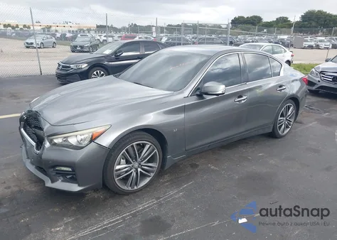 2015 Infiniti Q50 Sport z USA, uszkodzony, nr VIN JN1BV7AP7FM338952